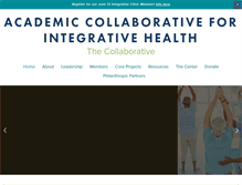 Tablet Screenshot of integrativehealth.org